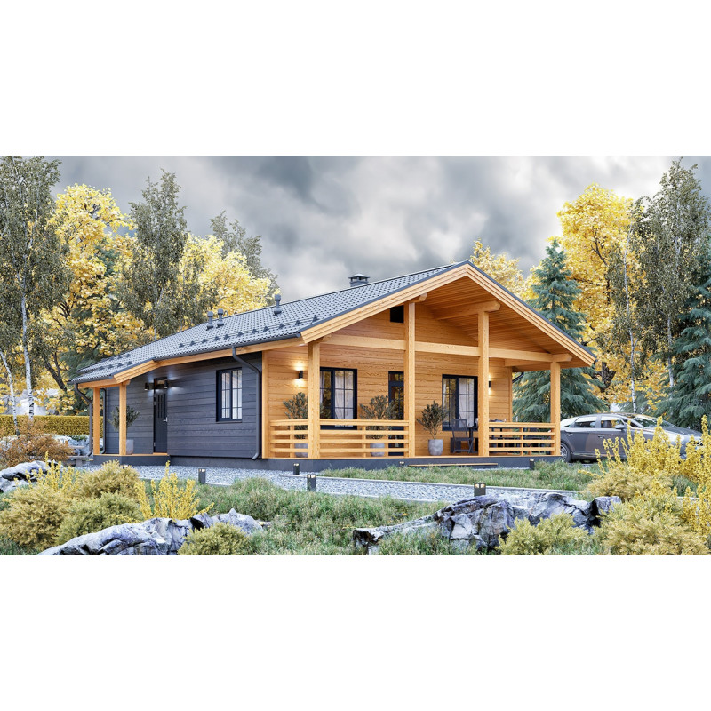 Maison Bordeaux en bois - 76,8 m² Maison Bordeaux en bois - 76,8 m²