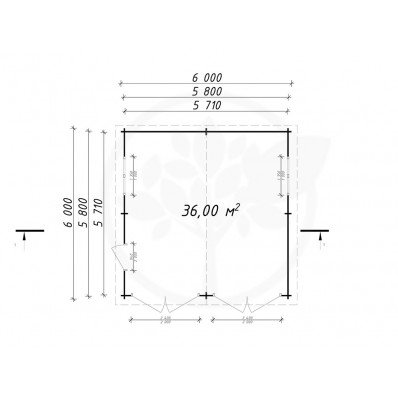Garage Double 6 X 636m²
