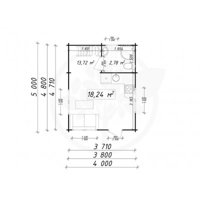 Chalet Grimaud 19,9 m2+ 16 mezzanine