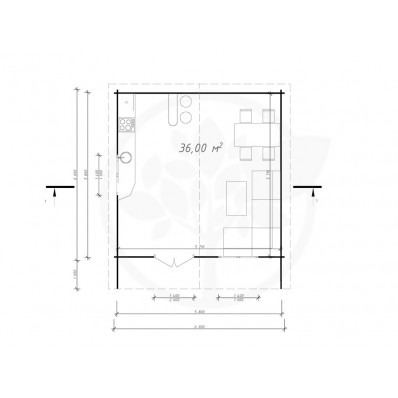 Chalet Luberon 36 m² 45mm