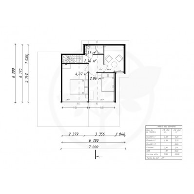 Maison bois Cannes 49 m3