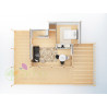 Maison bois Cannes 49 m3