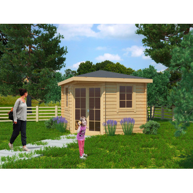 Abri de jardin  Montpellier 28 mm, 3x3 m, 9 m²