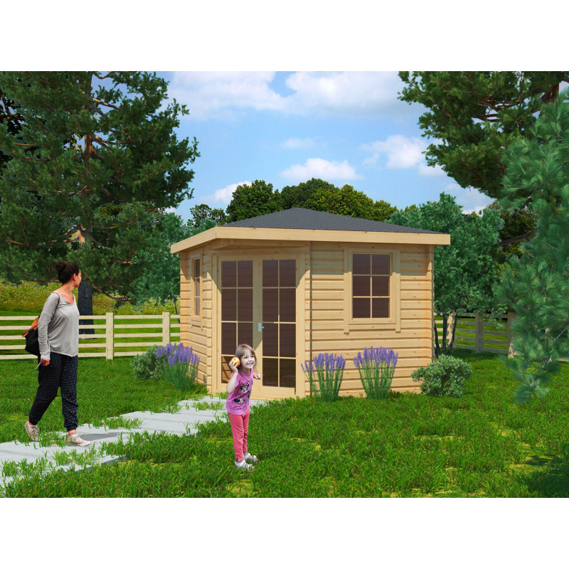 Abri de jardin Montpellier 28 mm, 3x3 m, 9 m² Abri de jardin Montpellier 28 mm, 3x3 m, 9 m²