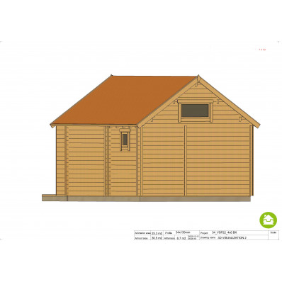 Chalet LUSIGNAN 24m2 + mezzanine