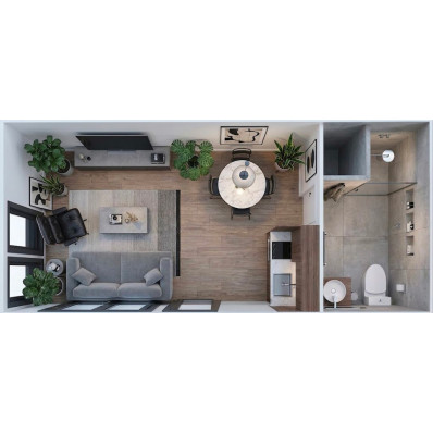 Studio de jardin 20 m² sans permis  livré