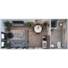 Studio de jardin 20 m² sans permis  livré