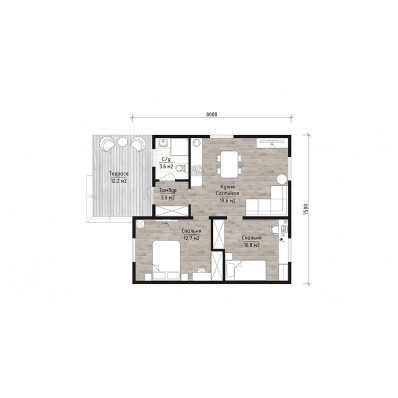 Studio de jardin isolé 50m2
